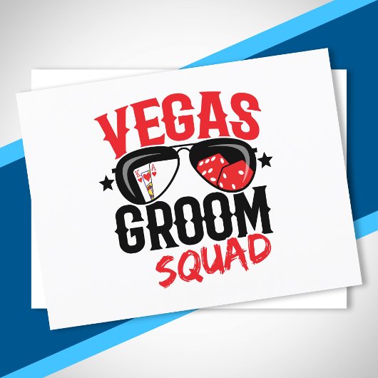 ベガスでの結婚式 - ベガスでの独身パーティー - 花婿チーム ポストカード