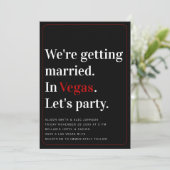 「ベガスで結婚します」ウェディング招待状 招待状 (スタンド正面)