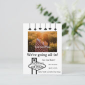 ベガスで結婚しよう！ ラスベガス ウェディング ポストカード (スタンド正面)