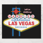 ベガスで結婚する スパークリングワインラベル (シングルラベル)