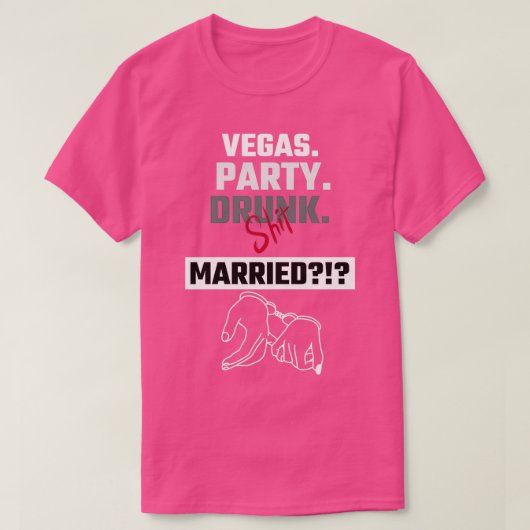 ベガスで結婚式 Tシャツ (デザイン正面)