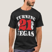 ベガスで21歳の誕生日パーティースコード Tシャツ (正面)