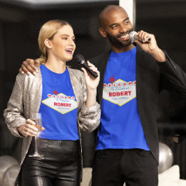 ベガスのおもしろい署名とタイトル Tシャツ