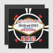 ベガスのカジノの好意のポーカー用のチップの結婚 (正面/裏面)