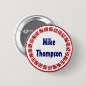 ベガスのゲーム夜サイコロの名札 缶バッジ (正面&裏面)