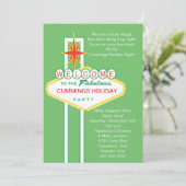 ベガスの休日のパーティの招待状への歓迎 招待状 (スタンド正面)