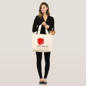 ベガスの引用のサイコロのトートバック ラージトートバッグ (正面(モデル))