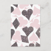 ベガスの結婚赤面ピンクシルバーエキストラインフォカード エンクロージャーカード (裏面)