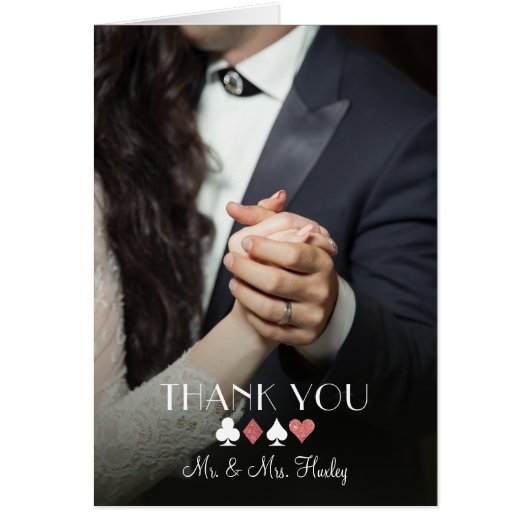 ベガスの運命のピンクのグリッターの写真はノート感謝していしています (正面)