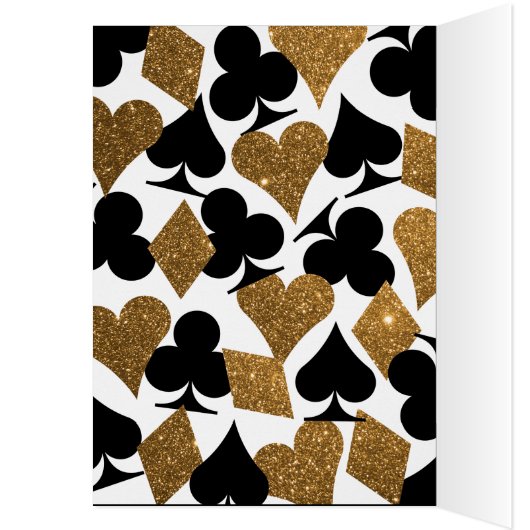 ベガスの運命の金ゴールドのグリッターの写真はノート感謝していしています (内側 (左))