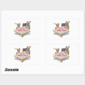 ベガスを離れる（ラスベガス ウェルカム サインの裏） 長方形シール (シート)