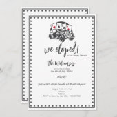 ベガスエロペメント王室のヴィンテージフラッシュ結婚カジノ 招待状 (正面/裏面)