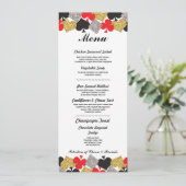 ベガスカジノのウェディングレセプションメニューカード 招待状 (スタンド正面)