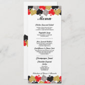 ベガスカジノのウェディングレセプションメニューカード 招待状 (正面/裏面)