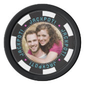 ベガスカジノの宛先ウェディング日付の保存 ポーカーチップ (裏面)