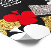 ベガスカジノの披露宴テーブル配置図（18テーブル） ポスター (角)