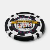 ベガスカジノの目的地の結婚式ありがとう ポーカーチップ (シングル)