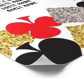 ベガスカジノの結婚式テーブルプラン 18テーブル ポスター (角)