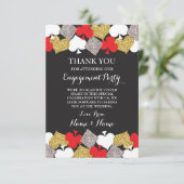 ベガスカジノウェディングエンゲージメントパーティー感謝 招待状 (スタンド正面)