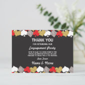 ベガスカジノウェディングエンゲージメント感謝カード 招待状 (スタンド正面)