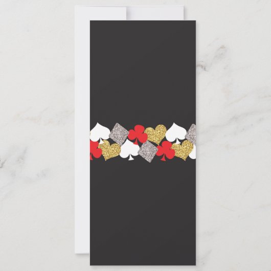 ベガスカジノウェディングレセプションメニューカード 招待状 (裏面)