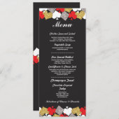 ベガスカジノウェディングレセプションメニューカード 招待状 (正面/裏面)