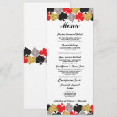 ベガスカジノウェディングレセプションメニューカード 招待状 (正面/裏面)