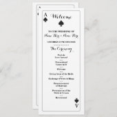 ベガスカジノスペードのトランプウェディングプログラム プログラム (正面/裏面)