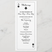 ベガスカジノスペードのトランプ ウェディングプログラム プログラム (正面)