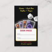 ベガスカジノナイトスタン&ドーパーティーチケット 名刺 (裏面)