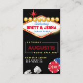 ベガスカジノナイトスタン&ドーパーティーチケット 名刺 (正面)