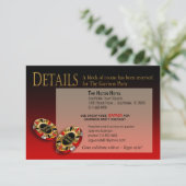 ベガスカジノパーティの詳細 | 赤 黒 金 招待状 (スタンド正面)