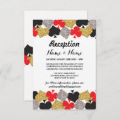 ベガスカジノパーティー結婚式の招待状 招待状 (正面/裏面)