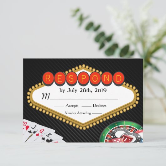 ベガスカジノマーキー出欠確認 出欠カード (スタンド正面)