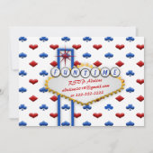 ベガスカジノヴィンテージスタイルパーティー招待状 招待状 (裏面)