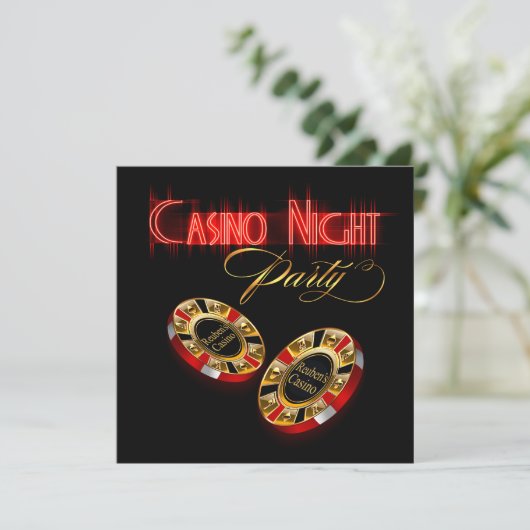 ベガスカジノ頼ナイトメー2チップにあなたの名前を入れる 招待状 (スタンド正面)