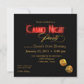 ベガスカジノ頼ナイトメー2チップにあなたの名前を入れる 招待状 (裏面)