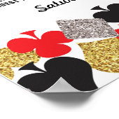 ベガスカジノ テーブルウェディング ポスター 席次 カード (角)