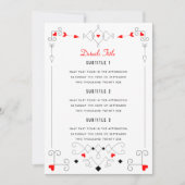 ベガスキューピッドのハートズ結婚・ダイヤモンド詳細 招待状 (正面)