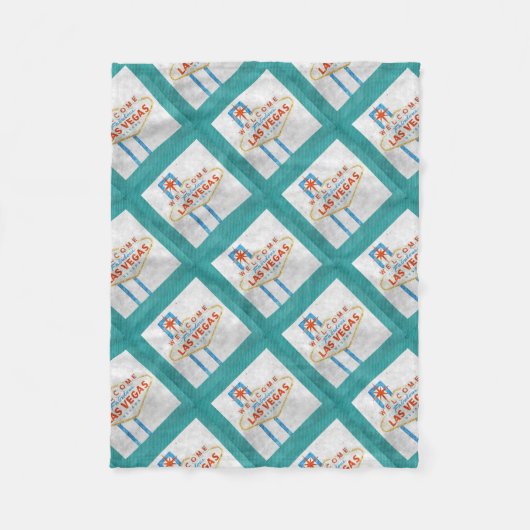 ベガスグランジ標識 フリースブランケット (正面)