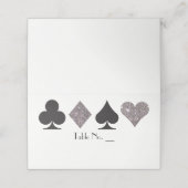 ベガスシルバーフェイクグリッター座席表とテーブル名 プレイスカード (外部開封)