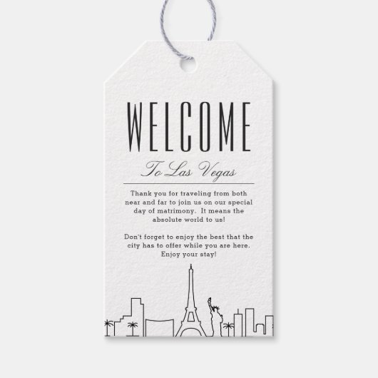 ベガススカイライン | ウェルカムメッセージギフトタグ ギフトタグ (正面)