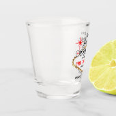ベガススタイルの独身最後の夜 - 赤 ショットグラス (左)