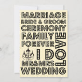 ベガススタイル結婚式招待状 招待状 (正面)