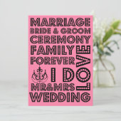 ベガススタイル結婚式招待状 招待状 (スタンド正面)