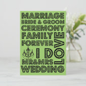 ベガススタイル結婚式招待状 招待状 (スタンド正面)