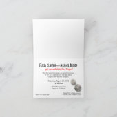 ベガススターバーストの結婚式の披露宴　シルバー ブラック 招待状 (内部)