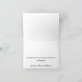 ベガスストリップの新婚夫婦のための感謝カード サンキューカード (内部)