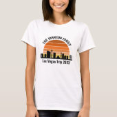 ベガスストリップサンセットカスタムバケーション女性 Tシャツ (正面)