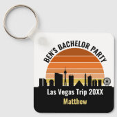 ベガスストリップサンセットカスタムバケーション キーホルダー (正面)
